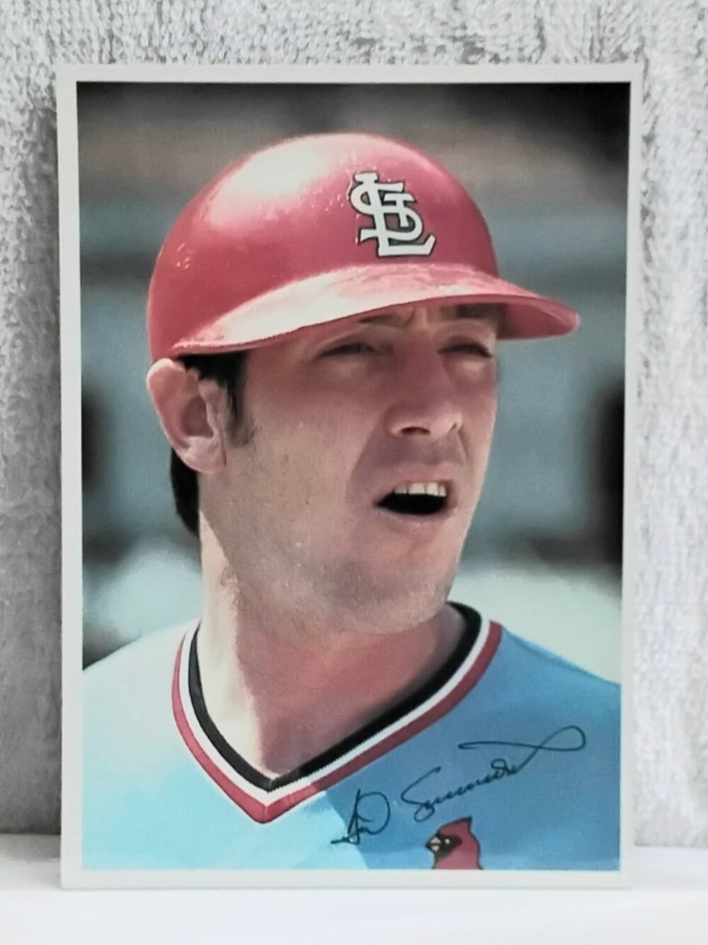3/$25 VG/E 1980 Topps 5" x 7" Ted Simmons Jumbo MLB Signature Card 36!!